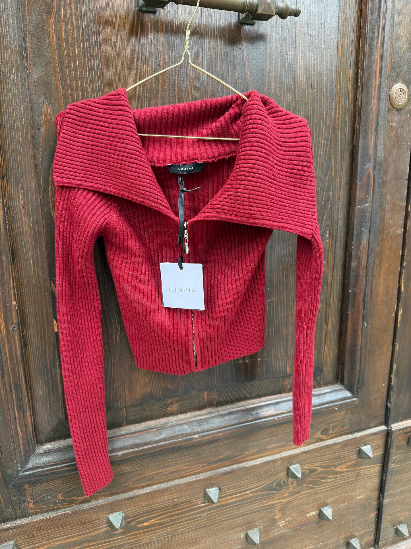 CARDIGAN CON ZIP LUMINA