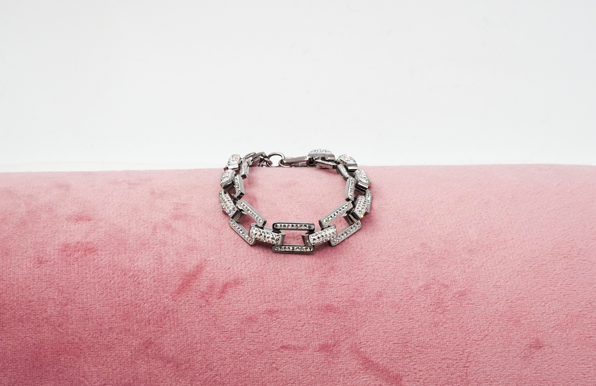Bracciali a catena con cordolo in strass di plastica ccb all'ingrosso Bracciali a catena con cordolo in strass di plastica ccb all'ingrosso